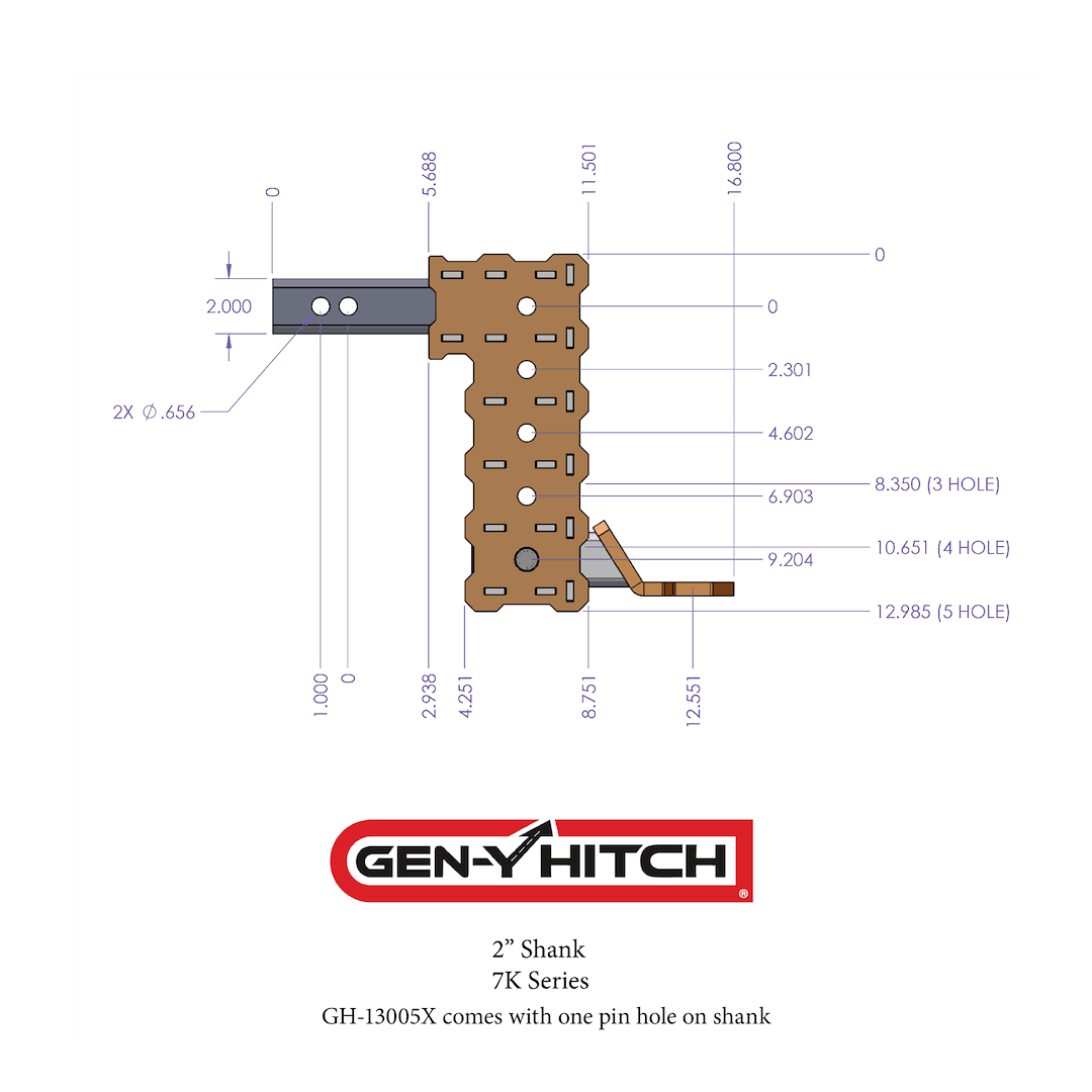 Product of Gen-Y Hitch GH-13155X Receiver Trailer Hitch Ball Mount 