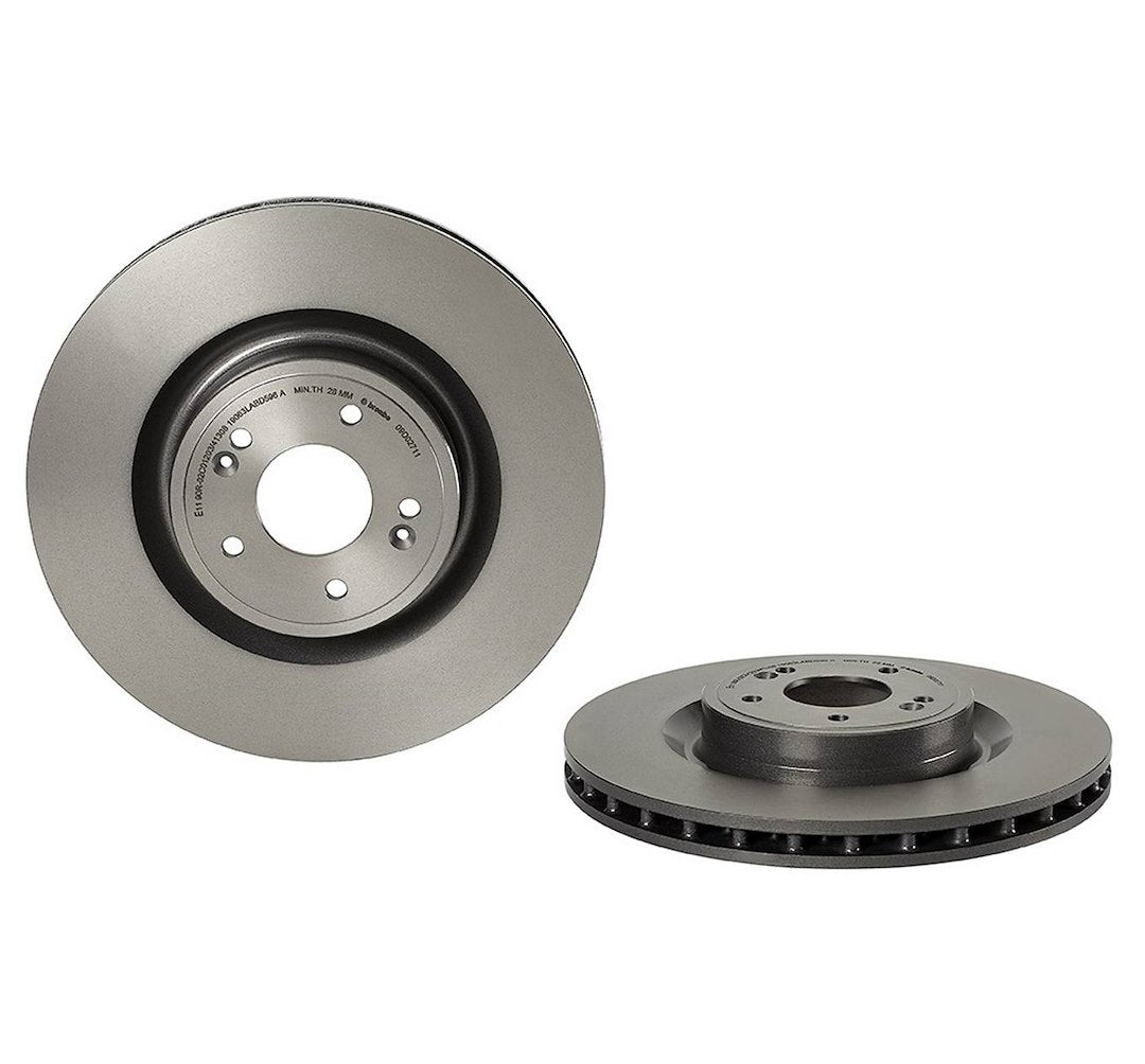 Product of Brembo 09D02711C02 Vented 1 Piece Brake Rotor 