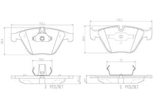 Product of Brembo P06046N Brake Pad - Set Of 4 