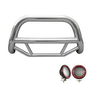 Product of Black Horse Offroad MBS-FOC2005-PLFR Bull Bar  with skid plate 
