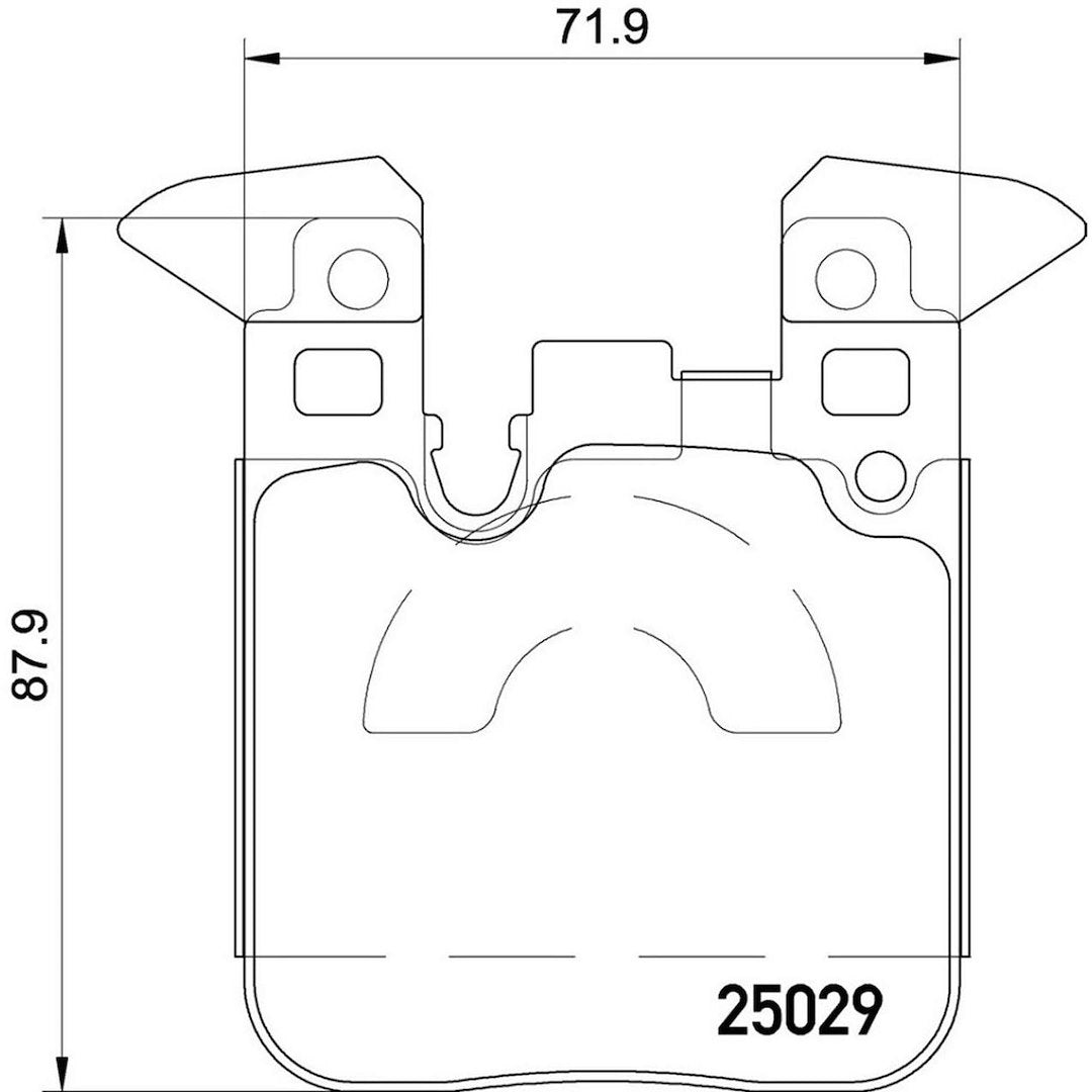 Product of Brembo P06087 Brake Pad - Set Of 4 