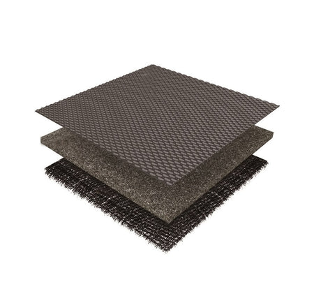 Product of 3D Mats KAGU L1TY25401509 Black Thermoplastic Rubber Of Carbon Fiber Texture Floor Liner 