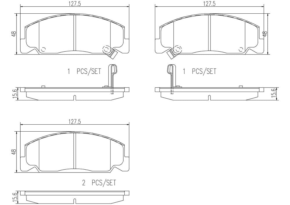 Product of Brembo P28055N Brake Pad - Set Of 4 