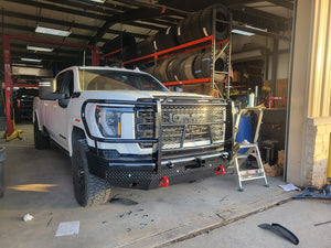 Product of Tough Country Products TFR2524G Traditional Steel Gloss Powder Coated Bumper 