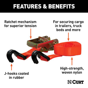 Curt 83025 Tie Down Strap||||86||c9383025||2011412