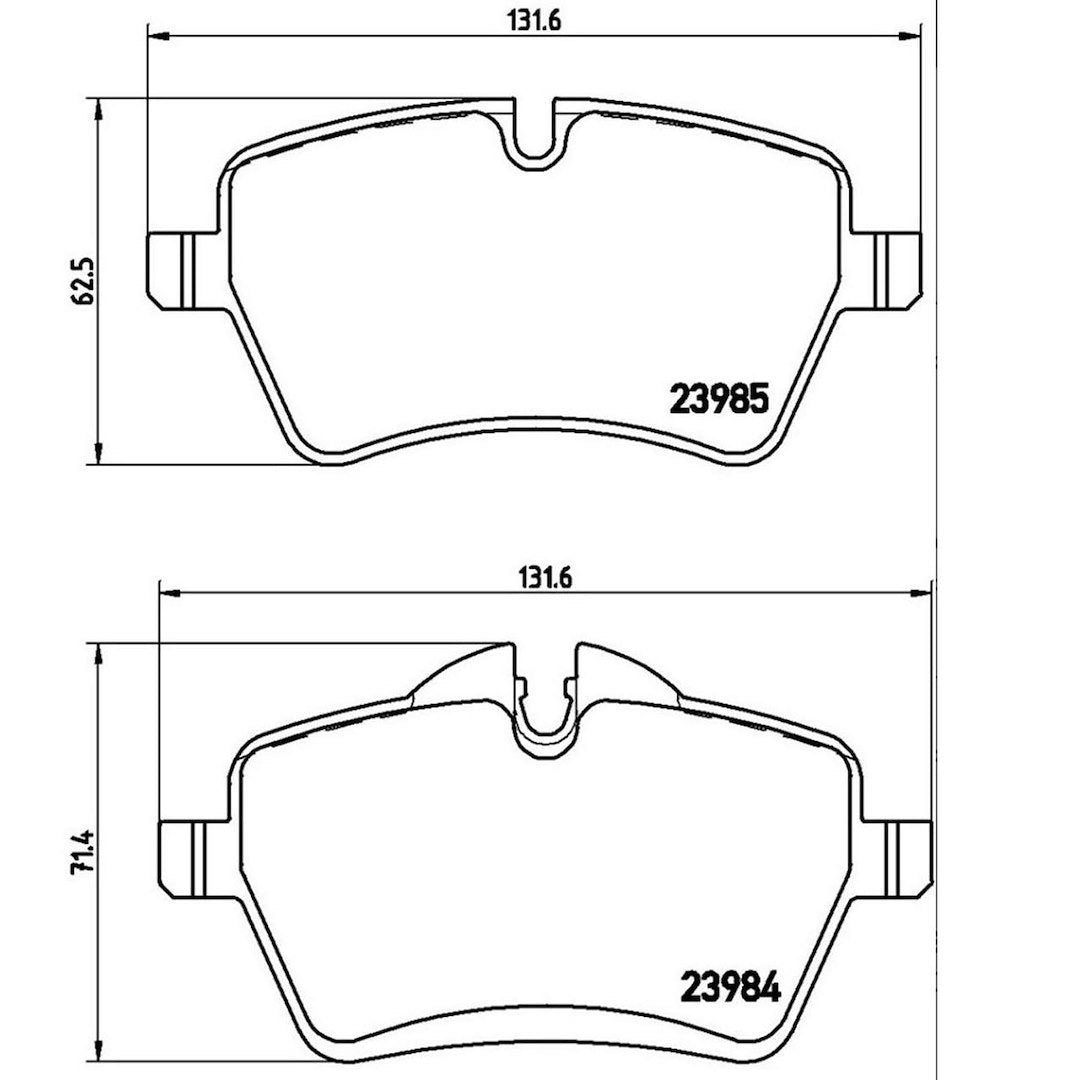 Product of Brembo P06051 Brake Pad - Set Of 4 