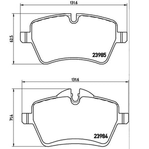 Product of Brembo P06051 Brake Pad - Set Of 4 
