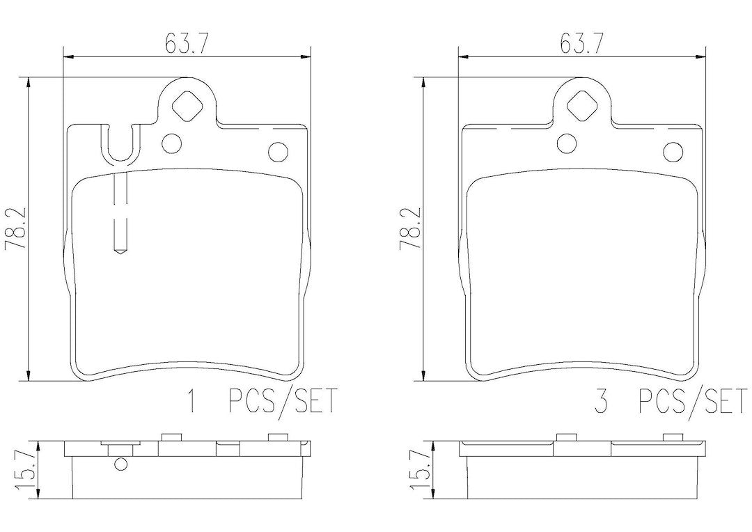 Product of Brembo P50033N Brake Pad - Set Of 4 