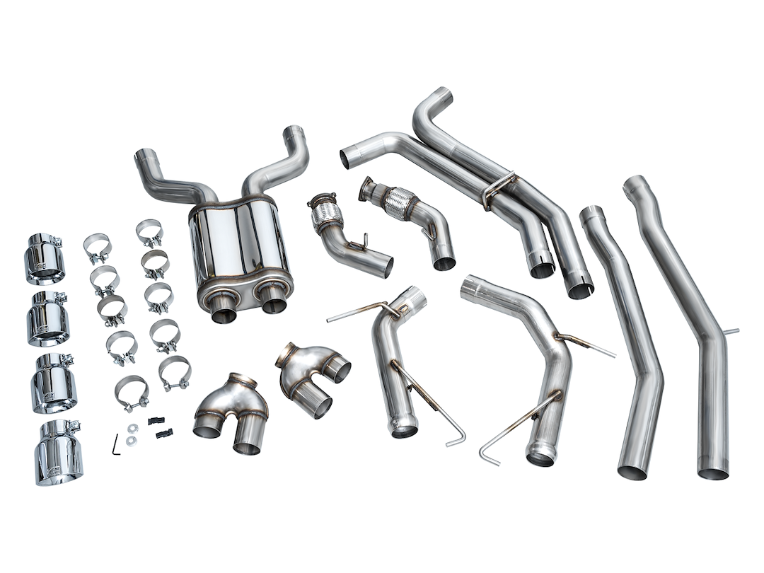 Product of AWE Tuning 3020-42101 Track Edition Cat-Back System Dual Exhaust System Kit 