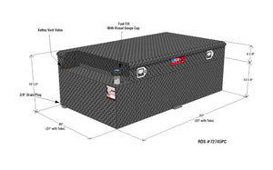 Product of RDS Tanks 72745PC Rectangular 91 Gallon Auxiliary Fuel Tank 
