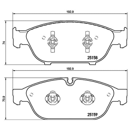 Product of Brembo P85127 Brake Pad - Set Of 4 