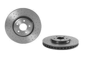 Product of Brembo 09A7581XC02 Xtra Vented Cross Drilled 1 Piece Brake Rotor 