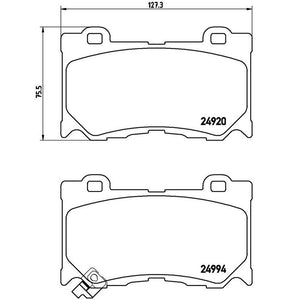 Product of Brembo P56089 Brake Pad - Set Of 4 