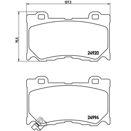 Product of Brembo P56089 Brake Pad - Set Of 4 