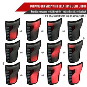 Product of Spec-D Tuning LT-F15015BBLED-SQ-RS Tail Light Assembly 