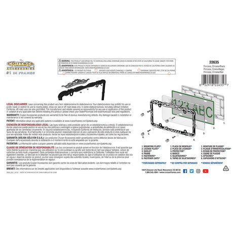 Product of Cruiser 22635 License Plate Frame