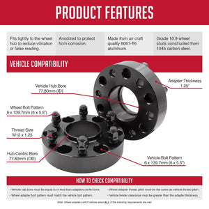 Product of Coyote Wheel Accessories 6550-6550h-B125 Wheel Adapter