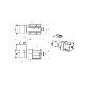 Product of Superwinch 1331200 3000 Pound ATV/ UTV Winch 