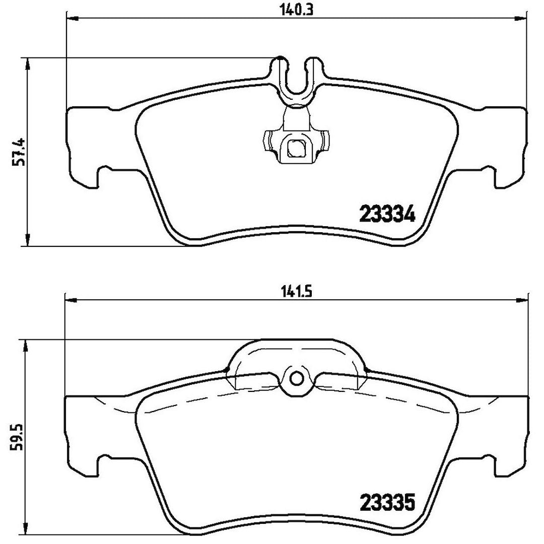 Product of Brembo P50052 Brake Pad - Set Of 4 