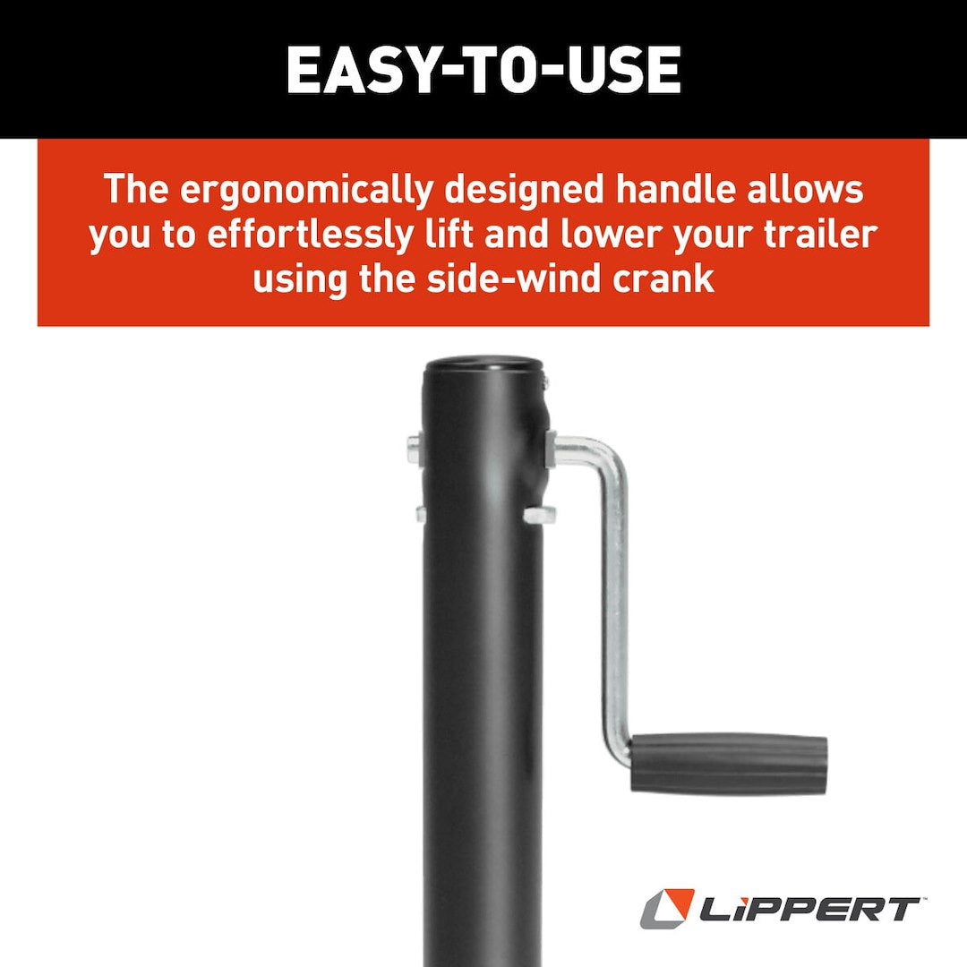 Product of Lippert Components 285420 2000 Pound Manual Trailer Tongue Jack 