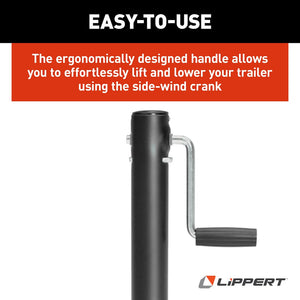 Product of Lippert Components 285420 2000 Pound Manual Trailer Tongue Jack 