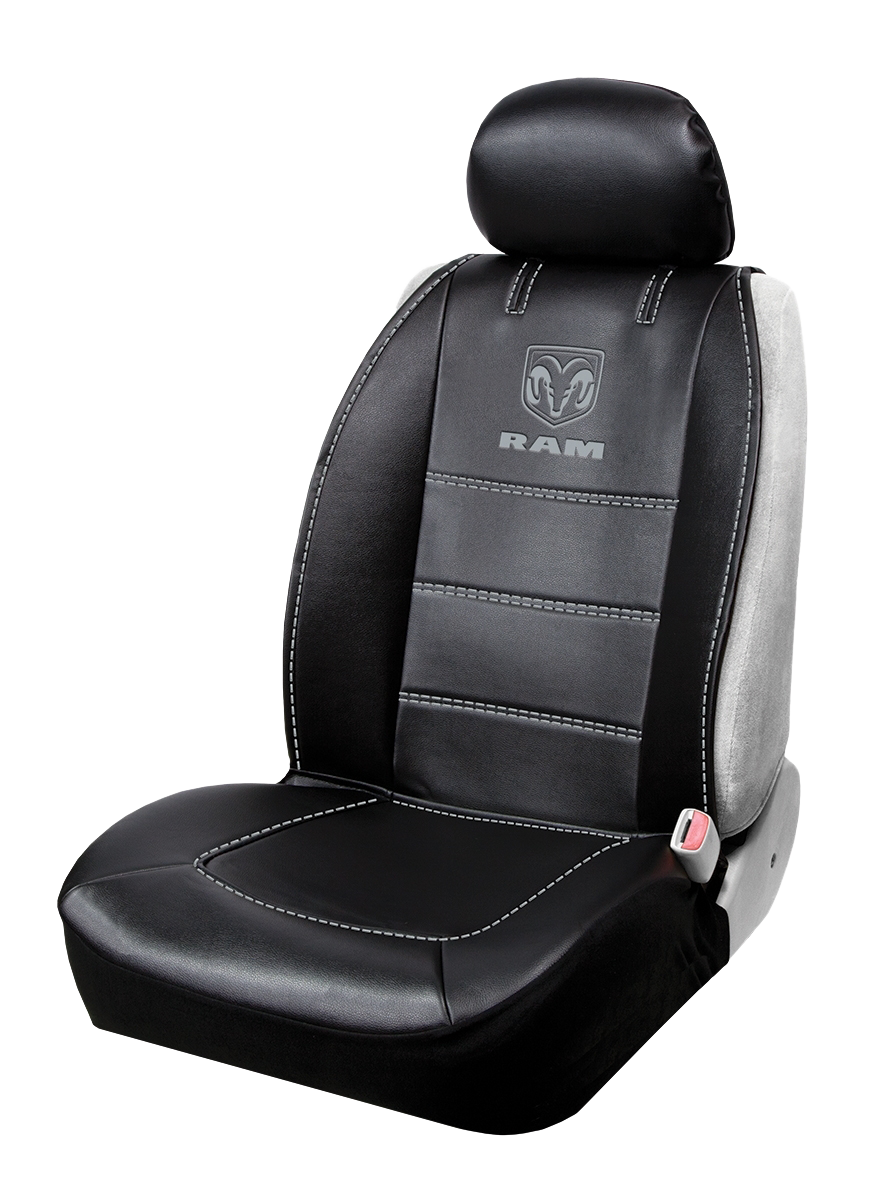 Product of Plasticolor 008628R25 Gray With White Logo Vinyl Seat Cover 