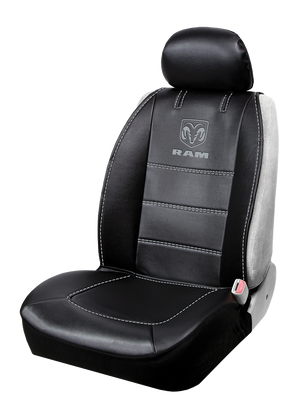 Product of Plasticolor 008628R25 Gray With White Logo Vinyl Seat Cover 