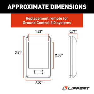 Product of Lippert Components 329164 Leveling System Remote Control