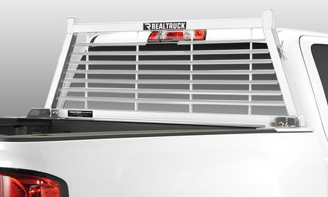 Backrack 12800w Headache Rack||backrack_Louveredrackframe_White_Onvehicle.Jpg||85||b1a12800w||905523
