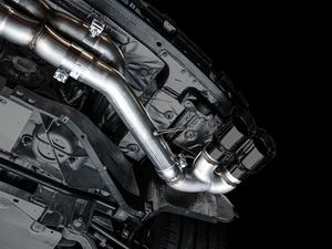 Product of AWE Tuning 3020-43086 Track Edition Cat-Back System Dual Exhaust System Kit 