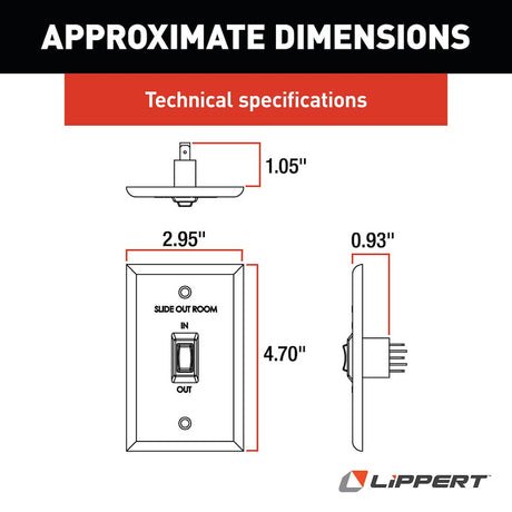 Product of Lippert Components 120639 Slide Out Switch