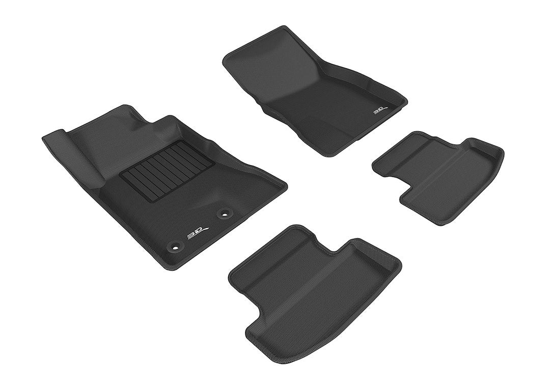 Product of 3D Mats KAGU L1FR08501509 Black Thermoplastic Rubber Of Carbon Fiber Texture Floor Liner 