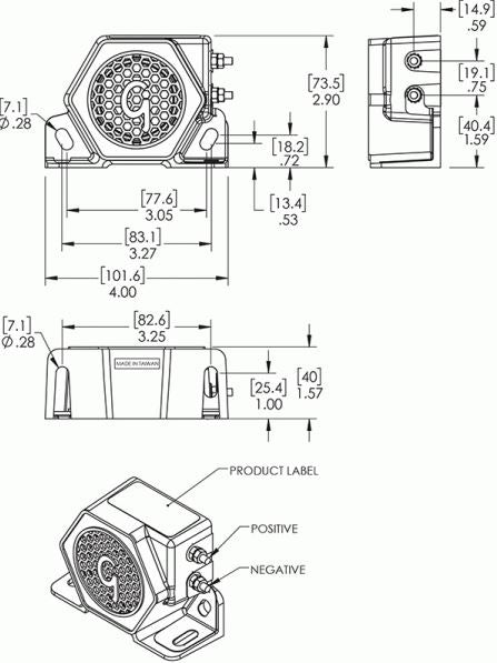 Grote Industries 73040 Backup Alarm||73040_1.Jpg||86||g1773040||1124450