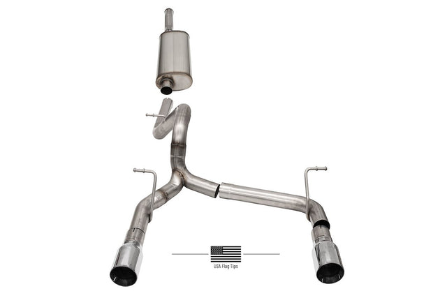 Product of Corsa Performance 21124USA Sport Sound Level Cat Back System Single Exhaust System Kit 