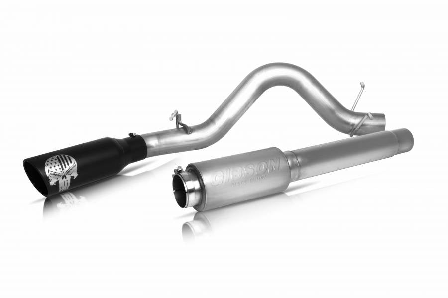 Product of Gibson Exhaust 76-0039 Patriot Skull Series Cat-Back System Single Exhaust System Kit 