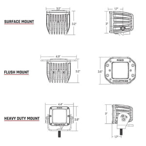 Product of Rigid Lighting 202213BLK Driving/ Fog Light 