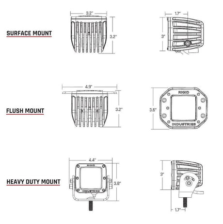 Product of Rigid Lighting 202213BLK Driving/ Fog Light 