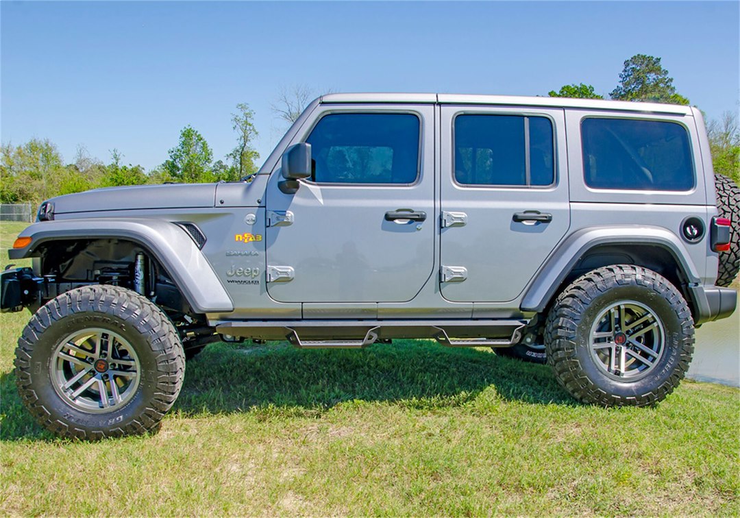 Product of N-Fab PRJ1863-TX Predator Pro Nerf Bar With Drop Down Steps 