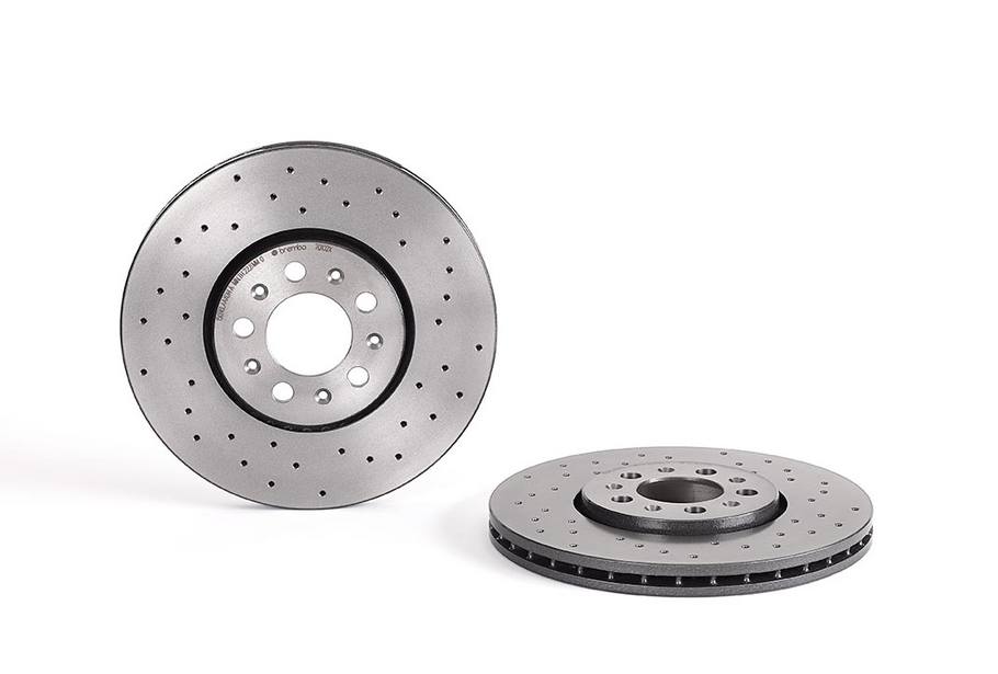 Product of Brembo 0970102XC02 Xtra Vented Cross Drilled 1 Piece Brake Rotor 