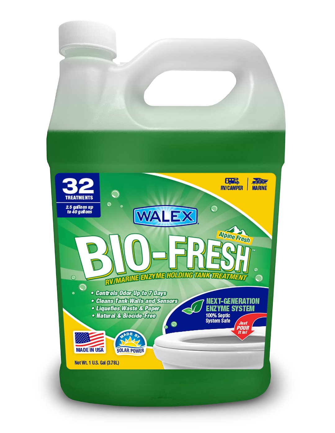 Walex Biofraf1g Waste Holding Tank Treatment||walex-Bf-Alpinefresh-Composite-Front-128oz.Jpg||86||w62biofraf1g||1703380