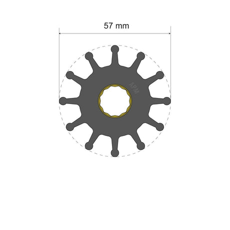 Albin 06-01-037 Water Pump Impeller||06-01-037_1.Jpg||86||a9a0601037||1486328