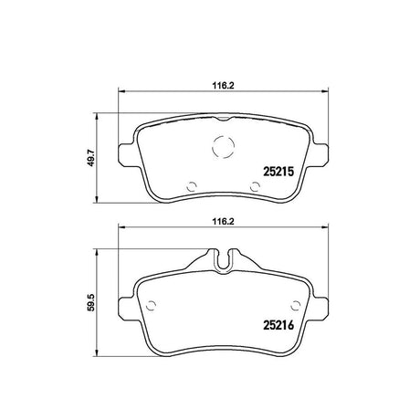 Product of Brembo P50101 Brake Pad - Set Of 4 