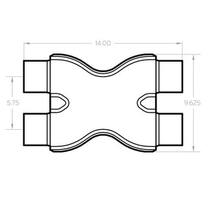 Magnaflow Performance 10792 Exhaust Crossover Pipe||10792_Dim.Jpg||86||m6610792||1347205