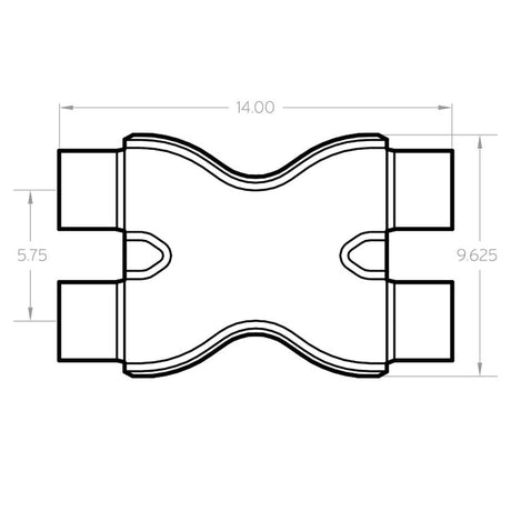 Magnaflow Performance 10792 Exhaust Crossover Pipe||10792_Dim.Jpg||86||m6610792||1347205