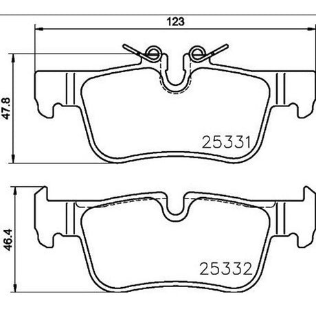 Product of Brembo P06094 Brake Pad - Set Of 4 