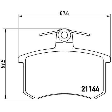 Product of Brembo P85013 Brake Pad - Set Of 4 