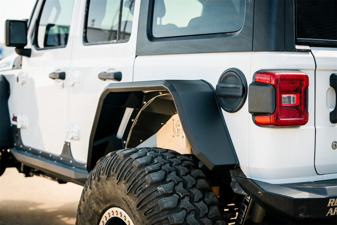 Product of Road Armor 518AFRWB Non-Exposed Fasteners Black Fender Flare - 