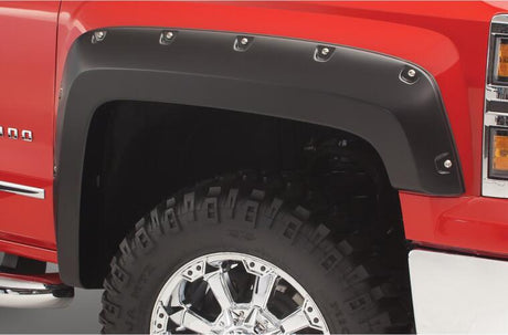 Product of Bushwacker 40924-02 Pocket Style/ Exposed Fasteners Black Fender Flare - Set Of 4 