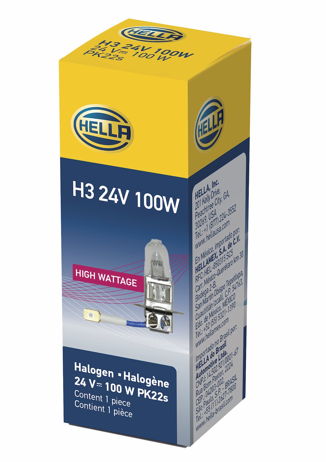 Hella H3 24v 100w Driving/ Fog Light Bulb||h3 24v 100w.Pt95.Jpg||87||h57h324v100w||895406