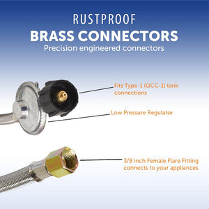 Flame King Ss-Qcc-3/8 Propane Hose||ss-Qcc-38_4.Jpg||89||y6essqcc38||1101841
